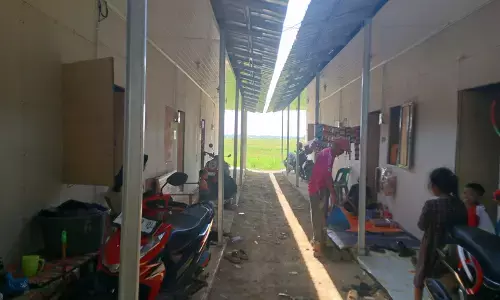 Penyintas banjir Pidie Jaya keluhkan buruknya sanitasi di huntara Penyintas banjir Pidie Jaya keluhkan buruknya sanitasi di huntara