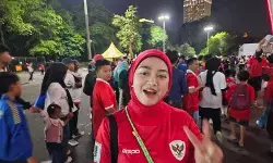 Suporter optimistis Indonesia menang besar lawan St Kitts and Nevis