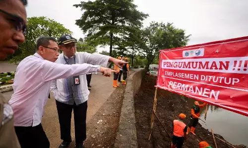 Tempat penampungan sementara sampah di TPU Tanah Kusir ditutup DLH DKI