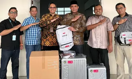530 koper jamaah haji tiba di Padang, siap didistribusikan ke calhaj Sumbar