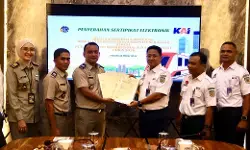 KAI Divre II Sumbar terima e-Sertipikat dari BPN Kabupaten Sijunjung