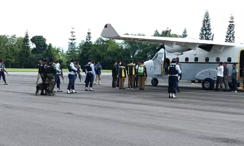 Libatkan 10 kementerian, Lanud Abdul Rachman Saleh gelar latihan `force down` Libatkan 10 kementerian, Lanud Abdul Rachman Saleh gelar latihan `force down`