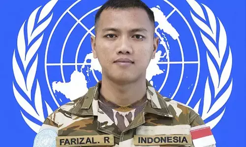 Farizal Romadhon gugur di Lebanon Farizal Romadhon gugur di Lebanon