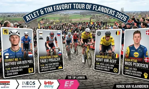 Atlet dan tim favorit di tour of flanders 2026
