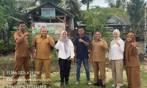 Kementrian Lingkungan Hidup RI kunjungi Bank Sampah di Aceh Utara
