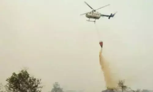 Helikopter telah jatuhkan 2,45 juta liter air ke titik karhutla Riau