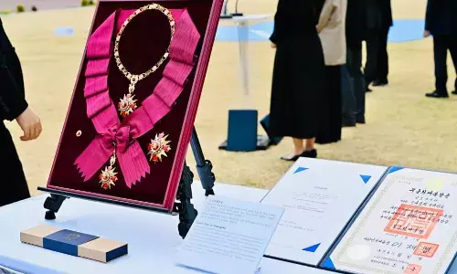 Prabowo terima penghargaan tertinggi Korea Selatan, Grand Order of Mugunghwa