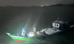 KRI Alamang-644 gagalkan upaya pencurian batu granit di Selat Gelam