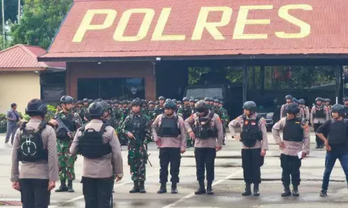 785 aparat gabungan bersiaga amankan aksi massa tolak Freeport