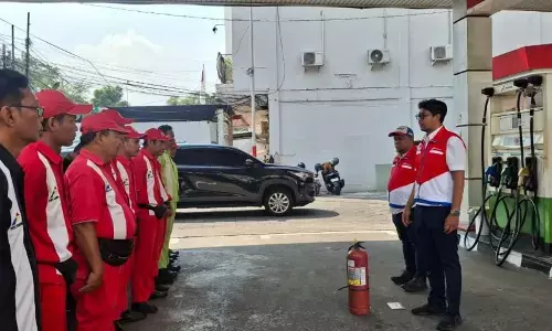 Pertamina tutup sementara SPBU Sriwijaya Semarang pascakebakaran motor