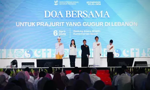 Lintas agama, doa Siswa Sekolah Rakyat untuk Prajurit TNI yang gugur di Lebanon