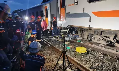 Perjalanan kereta dari Jakarta mulai normal usai KA Bangunkarta anjlok