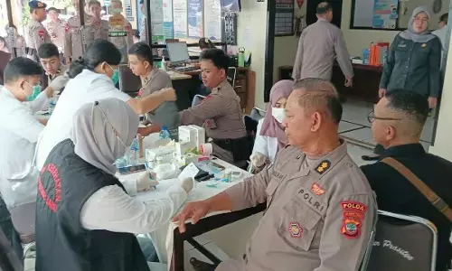 Polda Sulut gelar `screening` kesehatan gratis, pastikan personel prima kawal Paskah Nasional 2026
