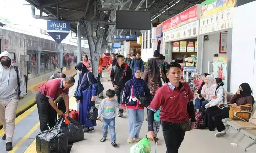 340 ribu orang gunakan kereta api selama libur panjang Paskah