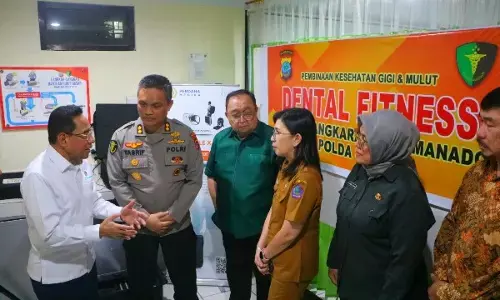 Wakil Menteri Kesehatan RI tinjau bakti kesehatan gratis di Poliklinik Polda Sulut