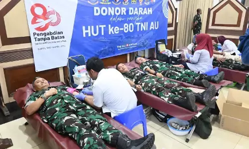 Donor darah HUT ke-80 TNI AU, Koopsudnas kumpulkan 170 kantong