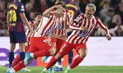Cubarsi kartu merah, Atletico Madrid bungkam Barcelona 2-0 di Camp Nou