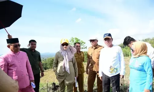Wagub tinjau calon lahan Sekolah Garuda di Gorontalo Utara