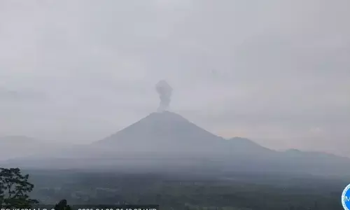 Gunung Semeru empat kali erupsi pada Kamis