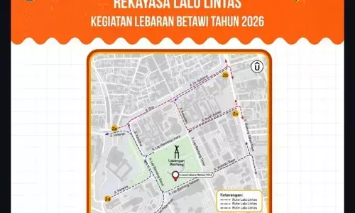 Ada Lebaran Betawi, ini sirkulasi rute lalin sekitar Lapangan Banteng Ada Lebaran Betawi, ini sirkulasi rute lalin sekitar Lapangan Banteng