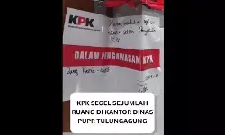 KPK segel sejumlah ruang dinas PUPR Tulungagung
