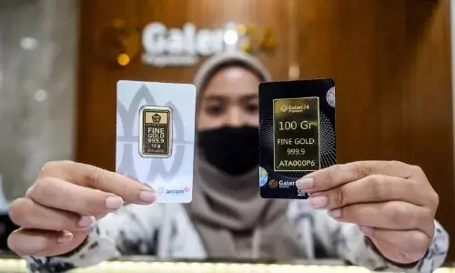 Harga emas UBS, Antam, dan Galeri24 di Pegadaian stabil Senin pagi