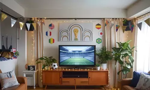 Setup ruang TV nyaman nobar Pildun 2026 di rumah Setup ruang TV nyaman nobar Pildun 2026 di rumah