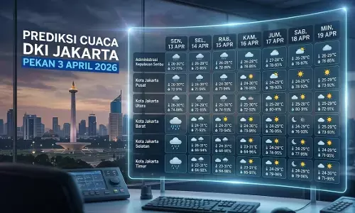 Prediksi cuaca DKI Jakarta pekan ini