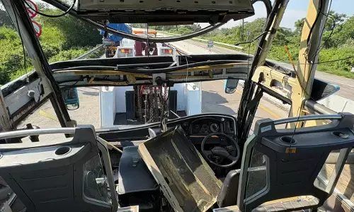 Polres Tegal gerak cepat tangani ledakan bus di Tol Suradadi