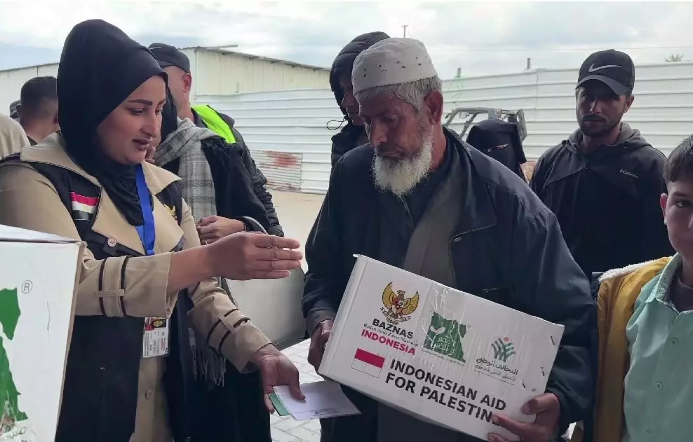 Bantuan 15.000 paket sembako BAZNAS diterima masyarakat Palestina Bantuan 15.000 paket sembako BAZNAS diterima masyarakat Palestina