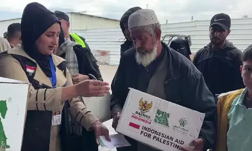 Bantuan 15.000 paket sembako BAZNAS diterima masyarakat Palestina