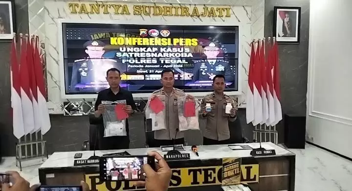 Polres Tegal amankan 32 tersangka narkoba, selamatkan ribuan jiwa usia produktif