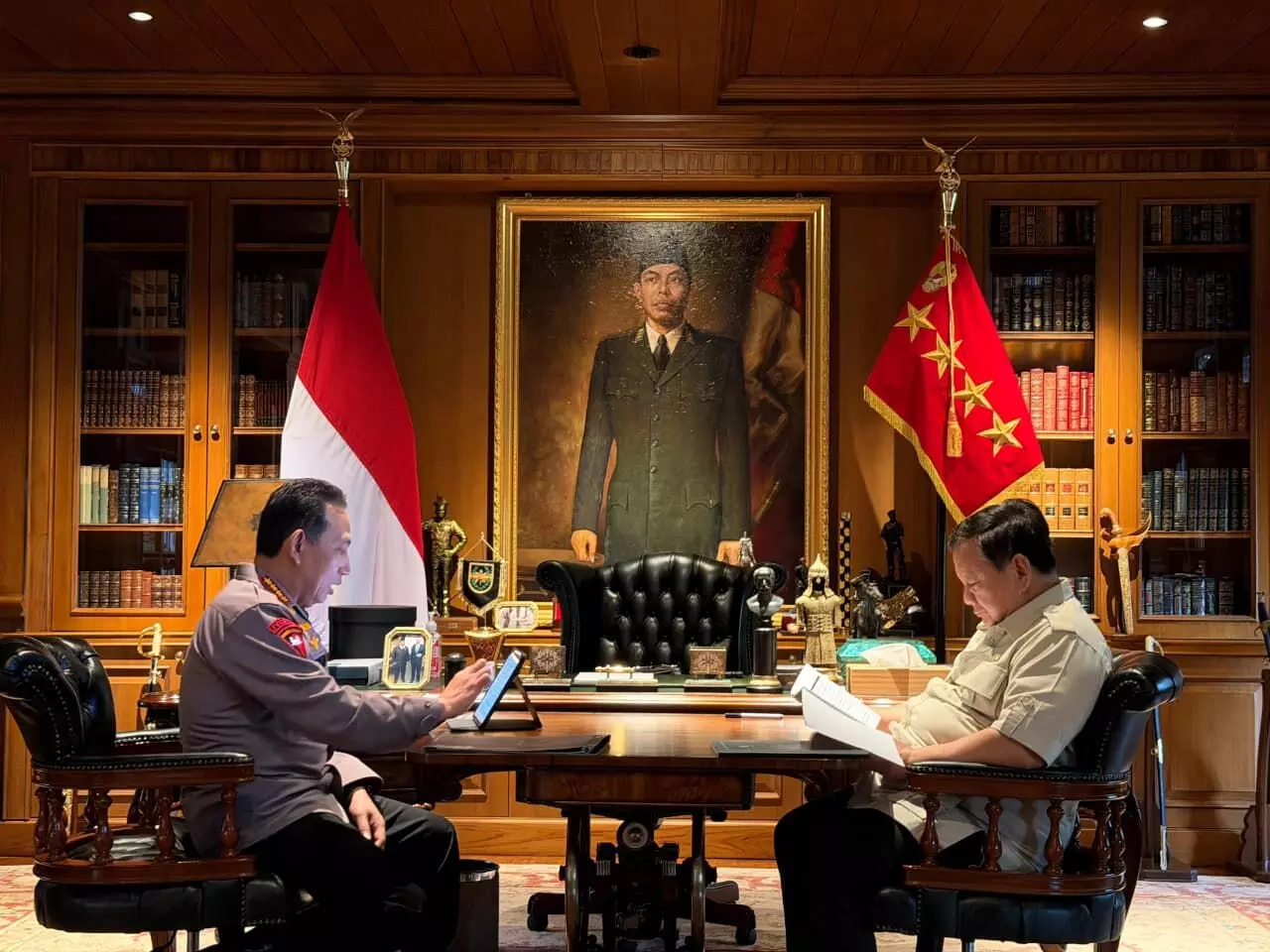 Panggil Kapolri, Prabowo bahas keamanan nasional dan program strategis Polri